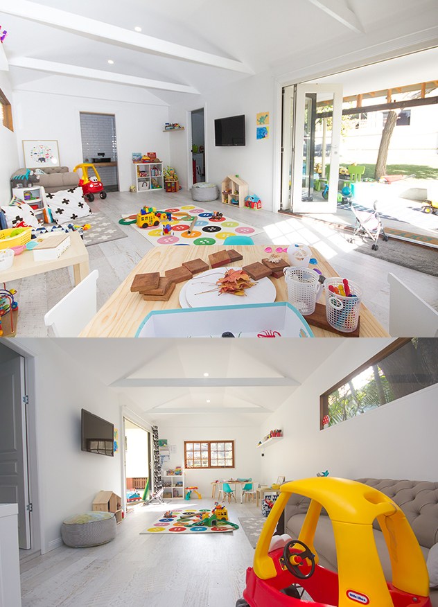 Bright, welcoming play rooms at Little Rockers Family Day Care in Oyster Bay
